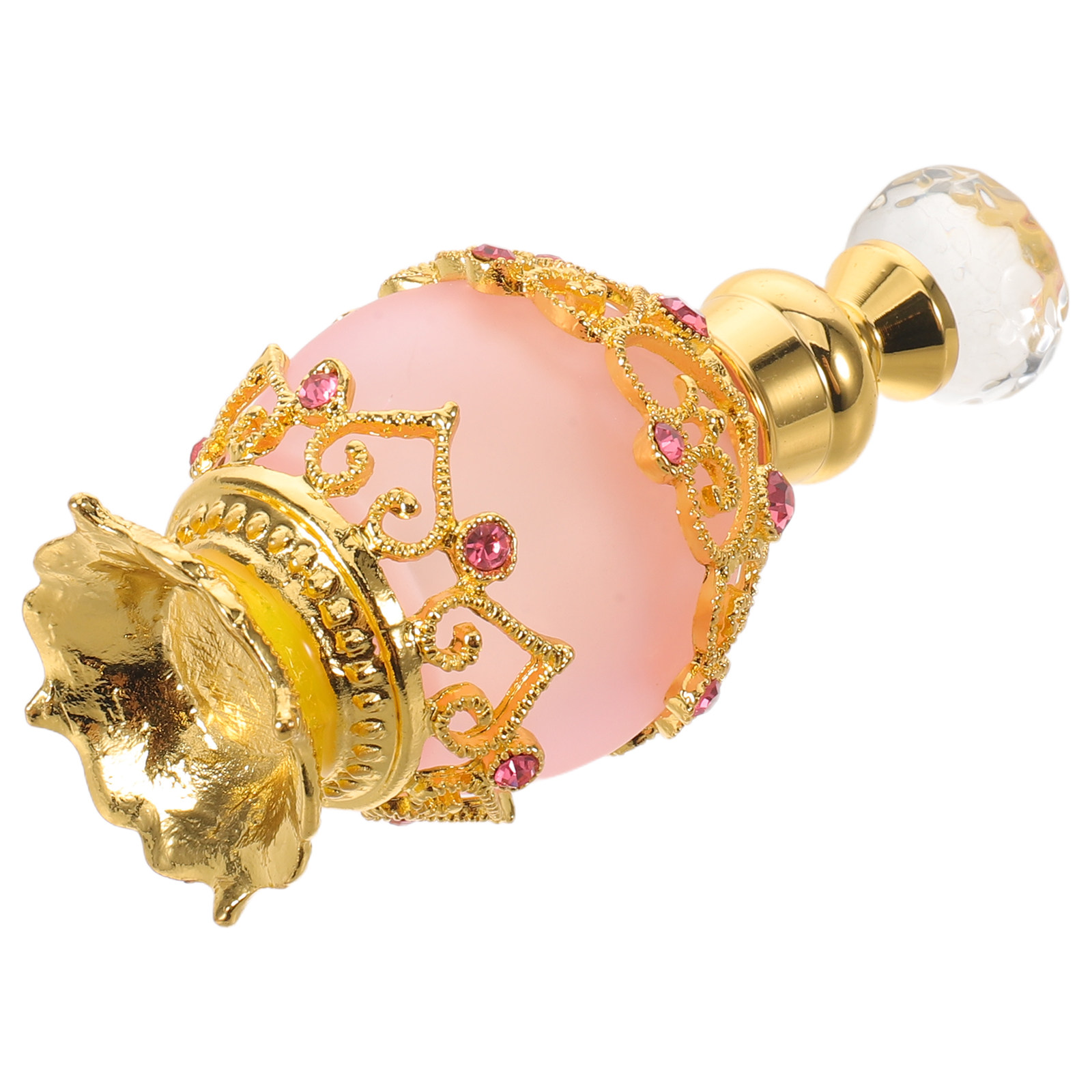 15mlのクリスタルラインストーン装飾ガラス製香水ボトル。携 - Perfume Fragrance Oil のレビューと価格